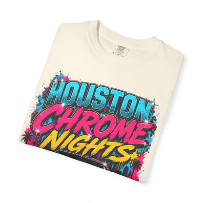 Houston Chrome Nights T-Shirt — Texas Night Ride Classic Car Tee