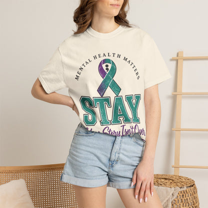 Mental Health Awareness 'Stay — Your Story Isn't Over' T-Shirt