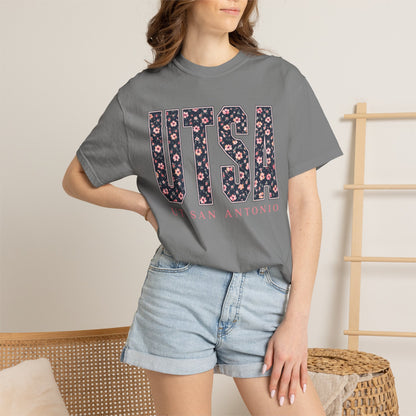 UTSA Floral Logo T‑Shirt — UT San Antonio Collegiate Tee