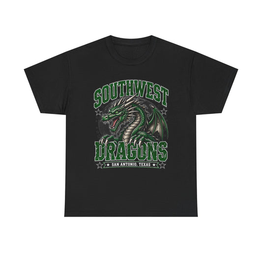 Southwest Dragons T-Shirt — San Antonio Texas Green Dragon Graphic Tee