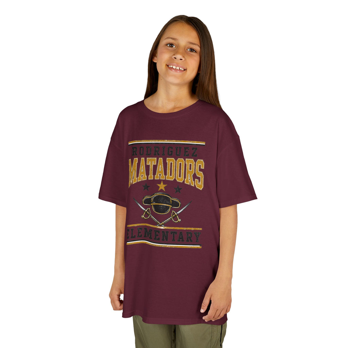 Rodriguez Matadors Elementary Kids T-Shirt — School Spirit Tee