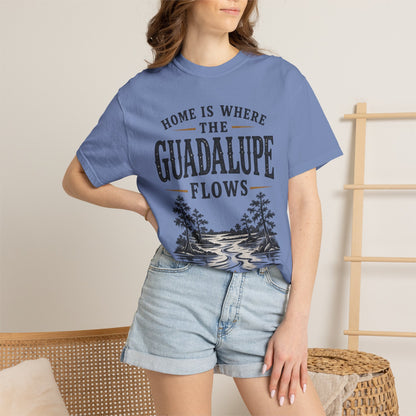 Guadalupe River T-Shirt — "Home Is Where The Guadalupe Flows" Vintage Outdoors Tee