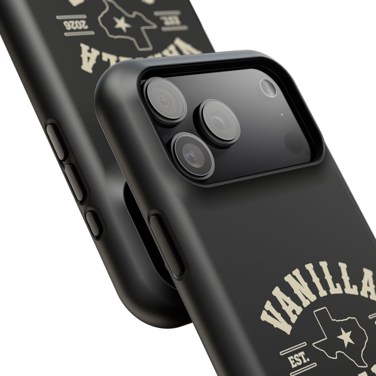 Black w/Ivory Logo lmpact-Resistant Phone Cases