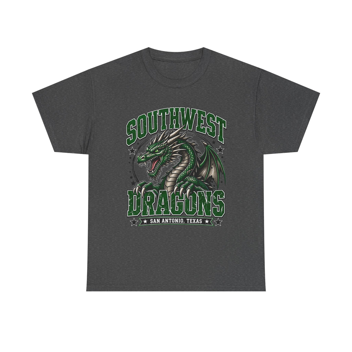 Southwest Dragons T-Shirt — San Antonio Texas Green Dragon Graphic Tee