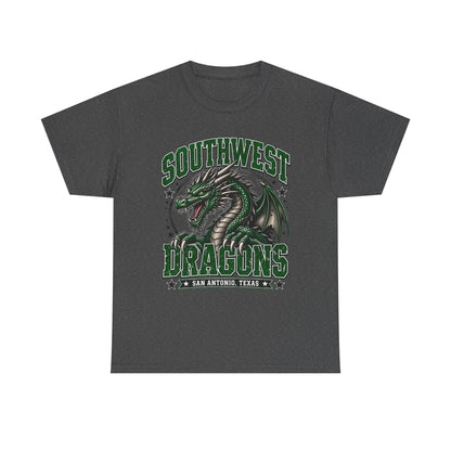 Southwest Dragons T-Shirt — San Antonio Texas Green Dragon Graphic Tee