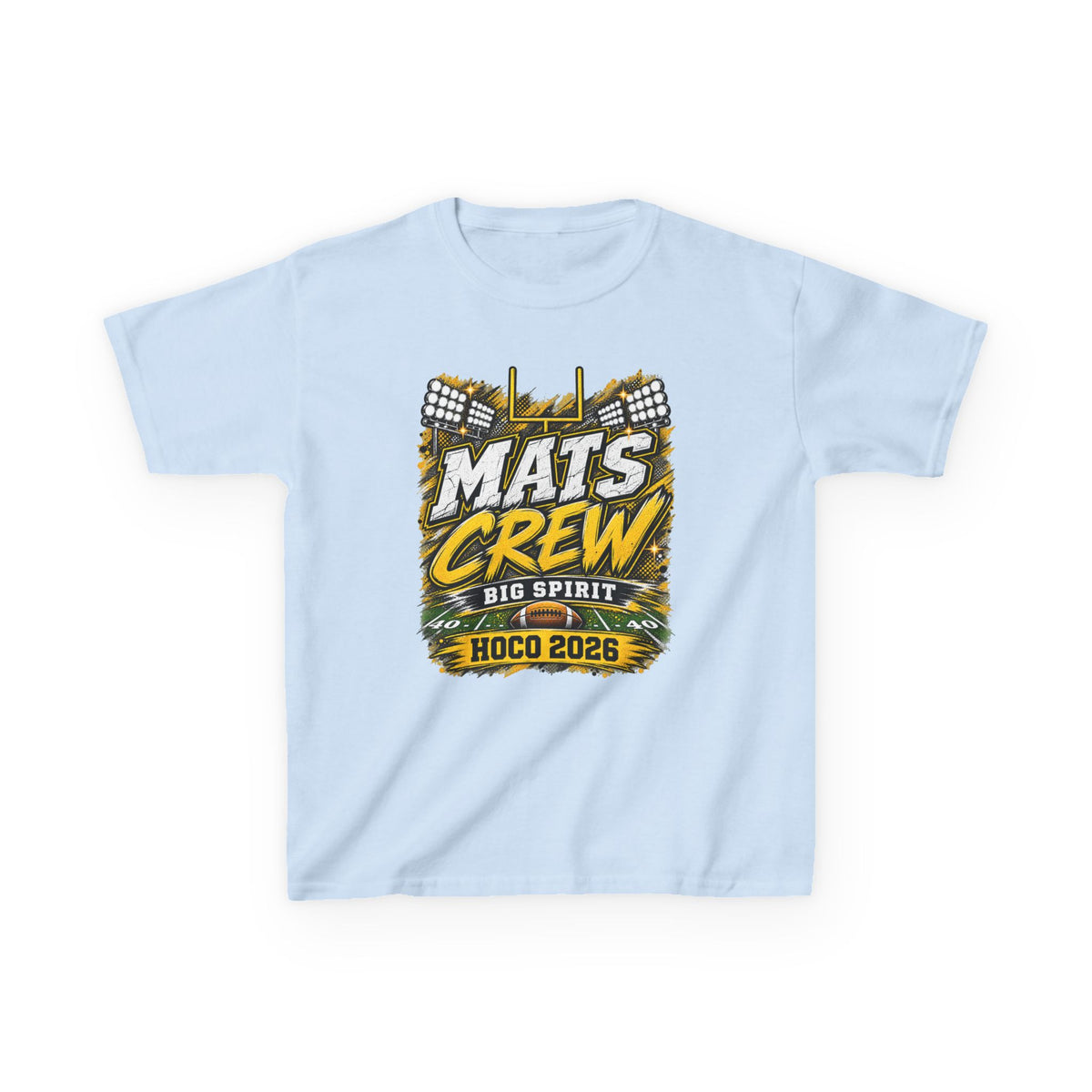 Kids Tee — "Mats Crew Big Spirit Hoco 2026" Football Crewneck