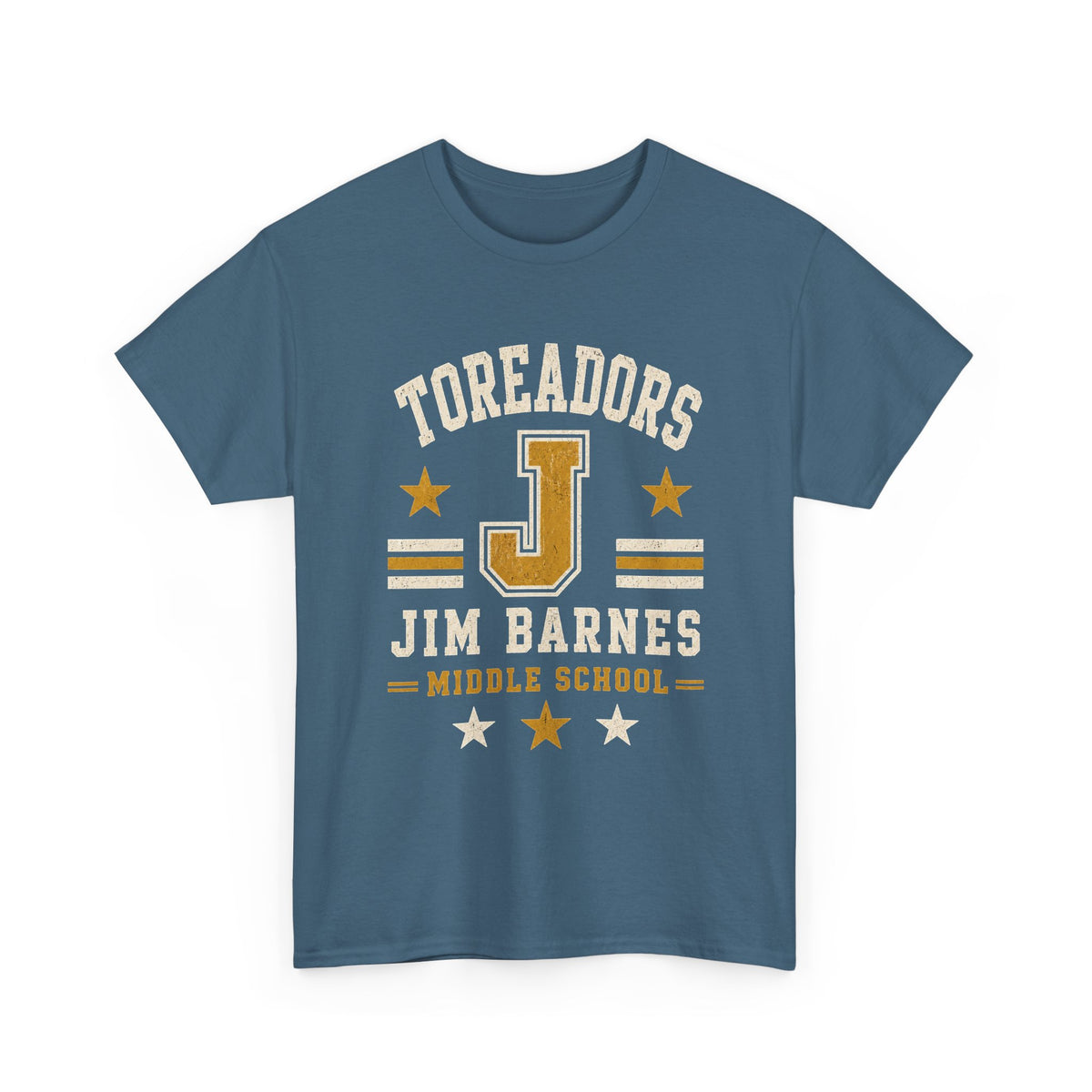 Toreadors Jim Barnes School Letterman Tee — Vintage School Spirit T-Shirt