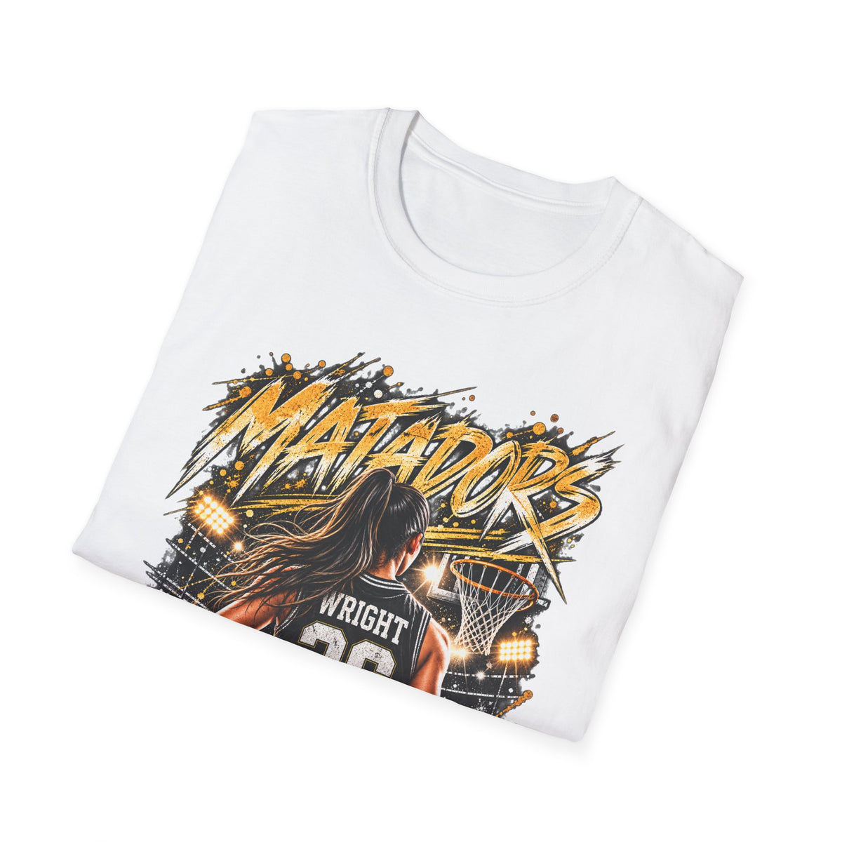 Basketball Jersey T-Shirt — 'Matadors' Player 26 Custom Basketball Graphic Tee