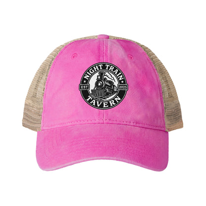 Night Train Tavern Women's Washed Mesh-Back Cap-Embroidery