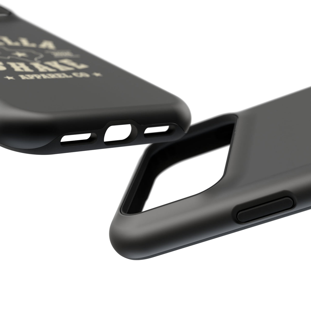 Black w/Ivory Logo lmpact-Resistant Phone Cases