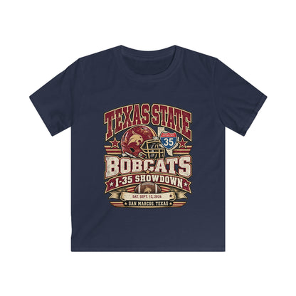 Texas State Bobcats Kids T‑Shirt — I-35 Showdown Football Tee (San Marcos, TX)