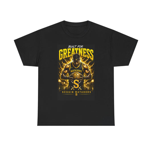 Built for Greatness Basketball Tee — Motivational Sports Shirt