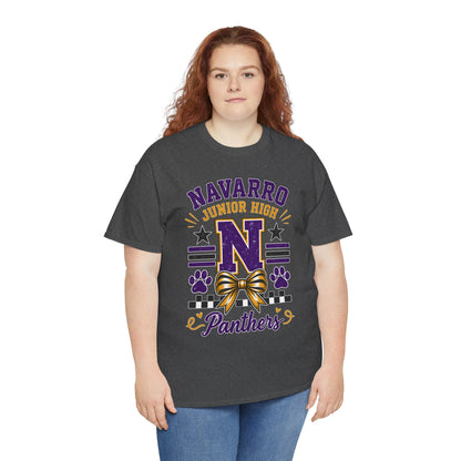 Navarro Junior High Panthers T-Shirt – School Spirit Tee with Purple & Gold Mascot Design