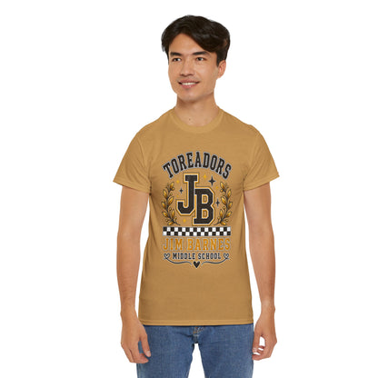 Toreadors JB Jim Barnes Middle School Tee — School Spirit Graphic T-Shirt
