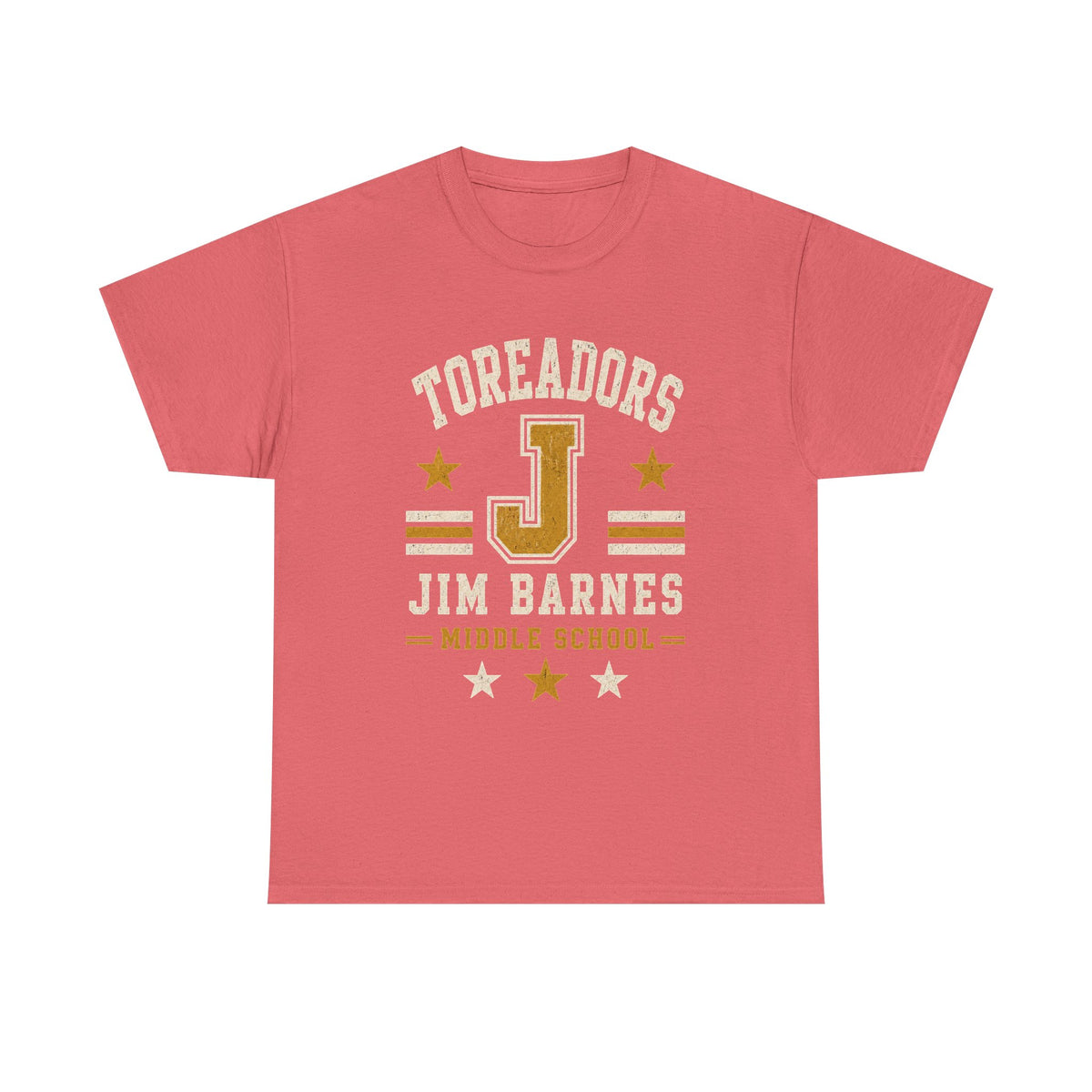 Toreadors Jim Barnes School Letterman Tee — Vintage School Spirit T-Shirt