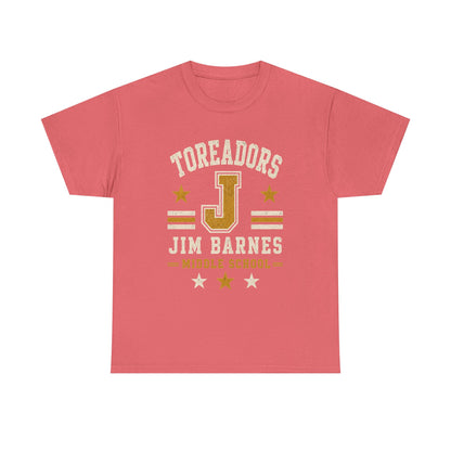 Toreadors Jim Barnes School Letterman Tee — Vintage School Spirit T-Shirt