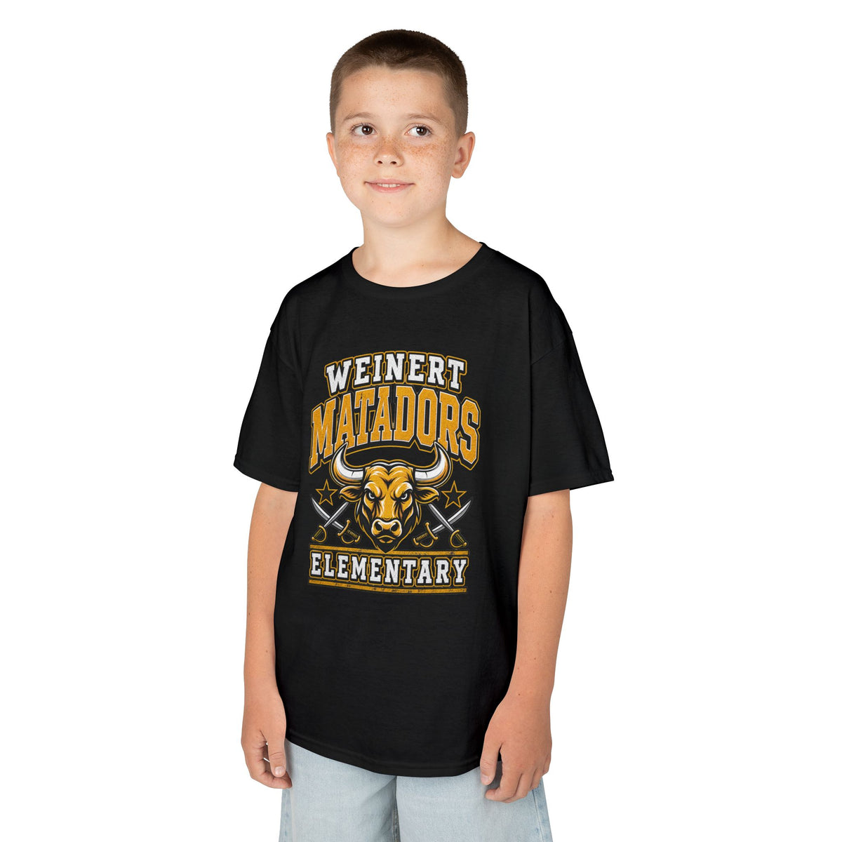 Weinert Matadors Elementary Kids T-Shirt — School Mascot Tee