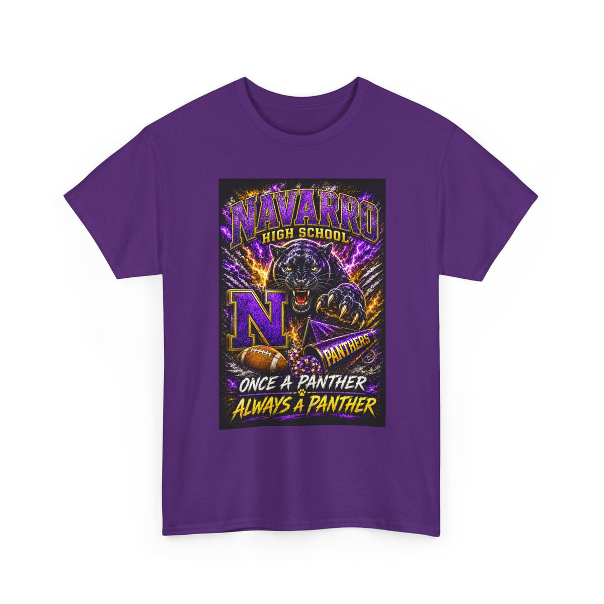 Navarro High Panthers Graphic Tee — "Once a Panther, Always a Panther" School Spirit Shirt