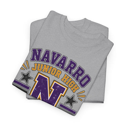 Navarro Junior High Panthers T-Shirt – School Spirit Tee with Purple & Gold Mascot Design