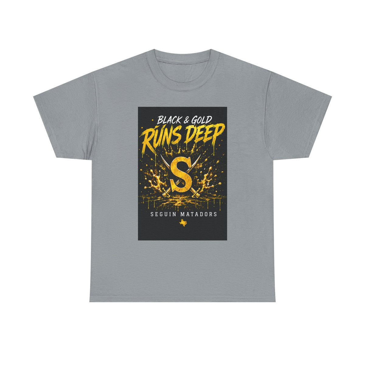 Seguin Matadors 'Black & Gold Runs Deep' T-Shirt