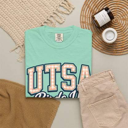 UTSA Birds Up T-Shirt — San Antonio Orange Garment-Dyed Tee