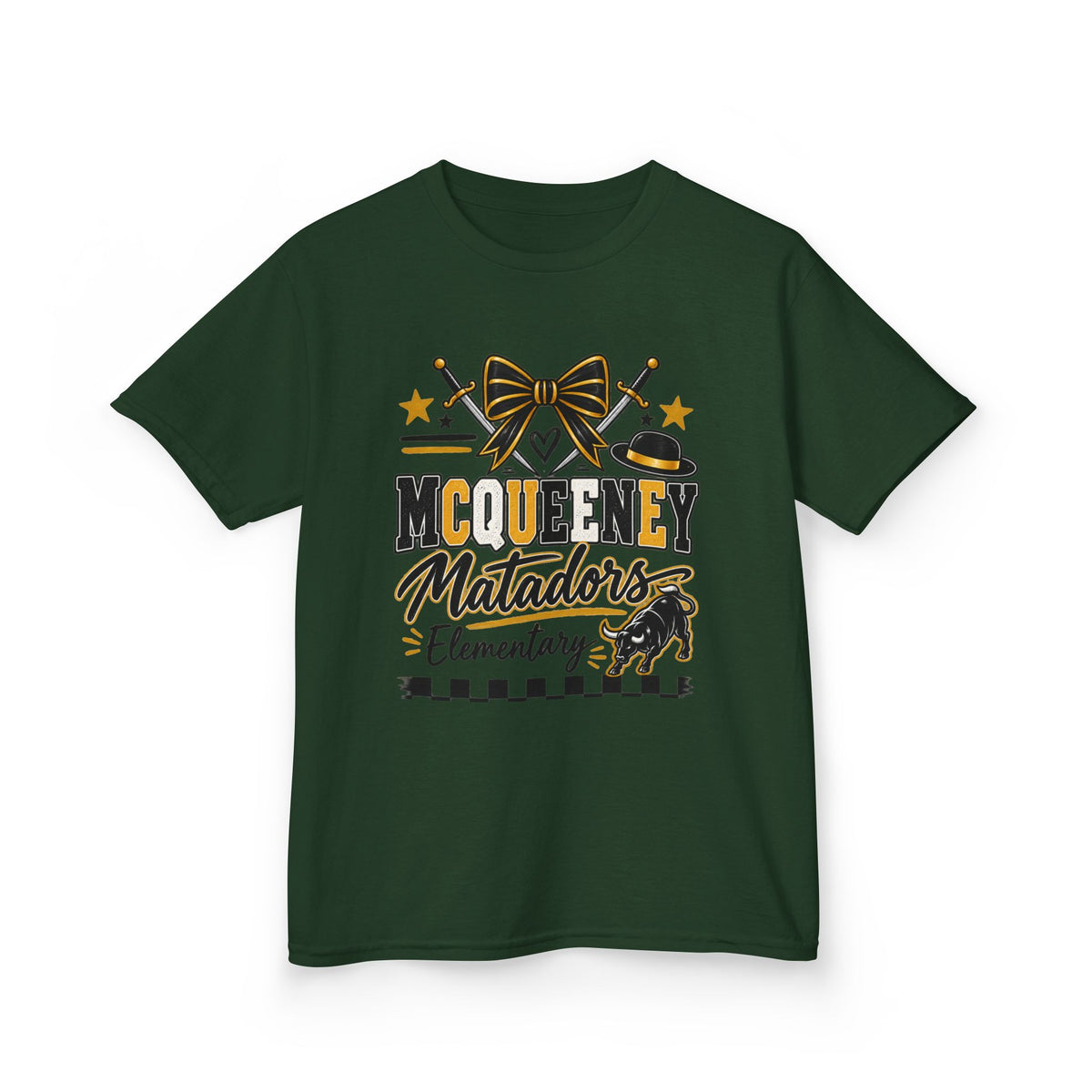 Kids Tee — McQueeny Matadors Elementary School Spirit Shirt