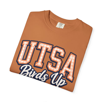 UTSA Birds Up T-Shirt — San Antonio Orange Garment-Dyed Tee