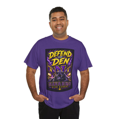 Defend the Den Navarro High School Panther T‑Shirt