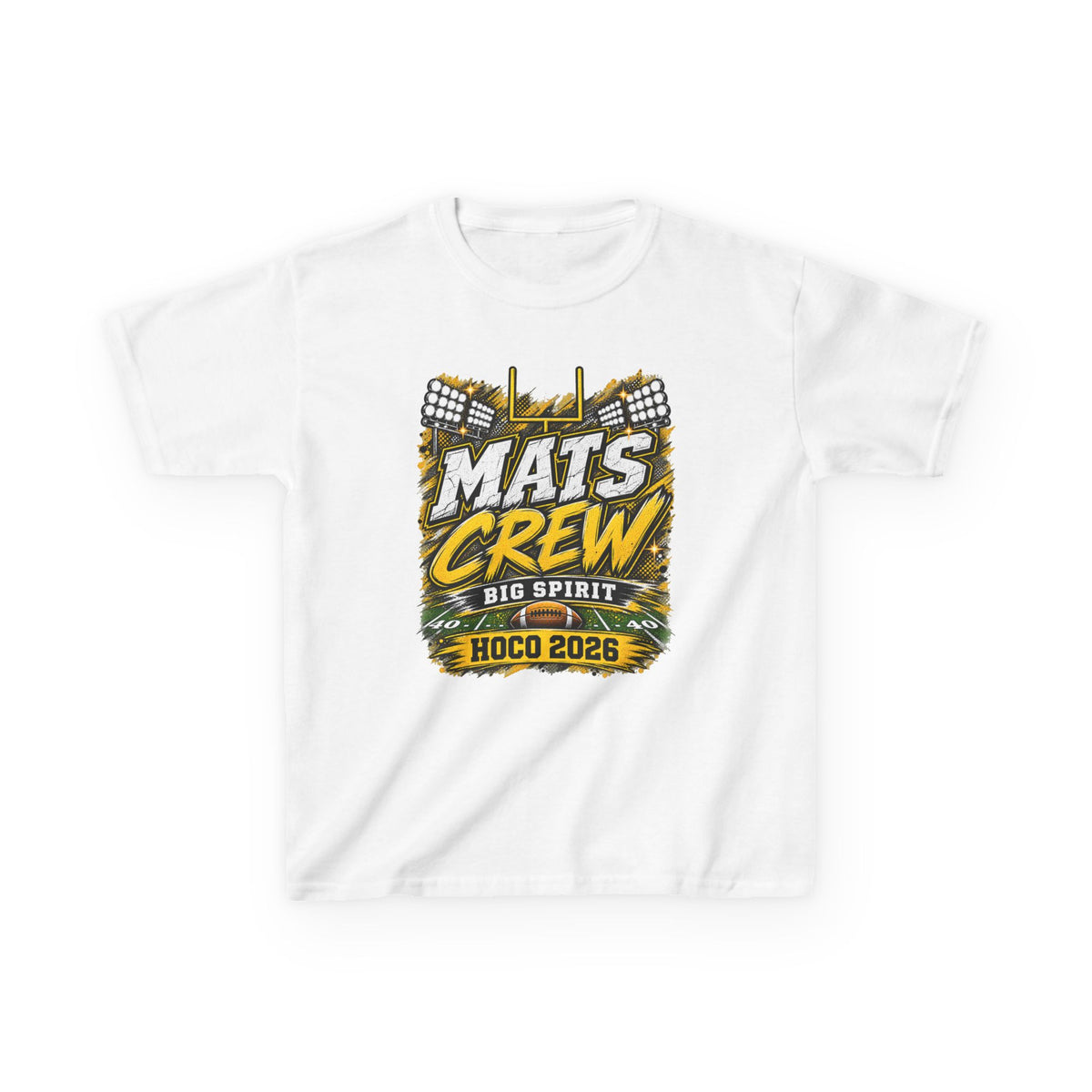 Kids Tee — "Mats Crew Big Spirit Hoco 2026" Football Crewneck