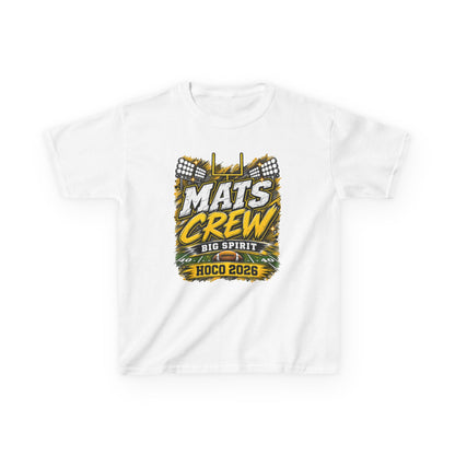 Kids Tee — "Mats Crew Big Spirit Hoco 2026" Football Crewneck