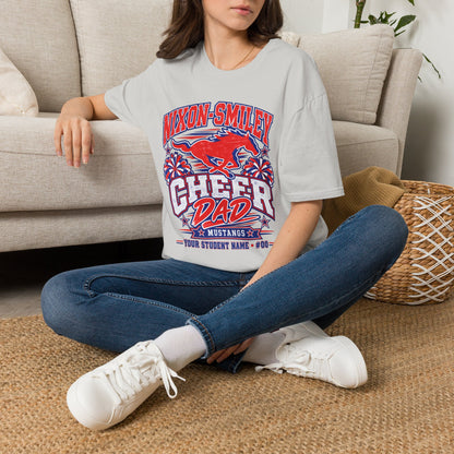 Nixon-Smiley Mustangs Cheer Dad T-Shirt — School Spirit Fan Tee