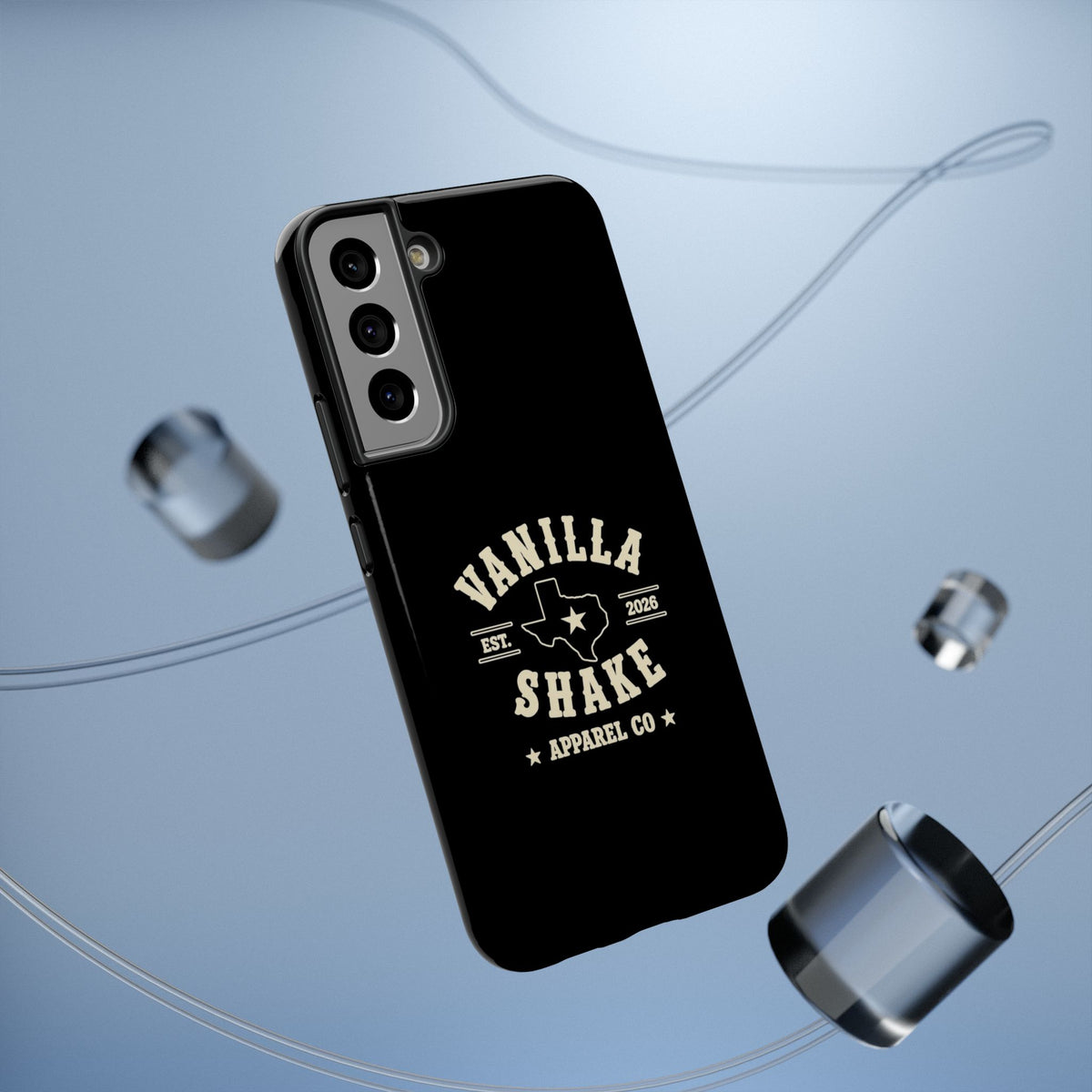 Black w/Ivory Logo lmpact-Resistant Phone Cases