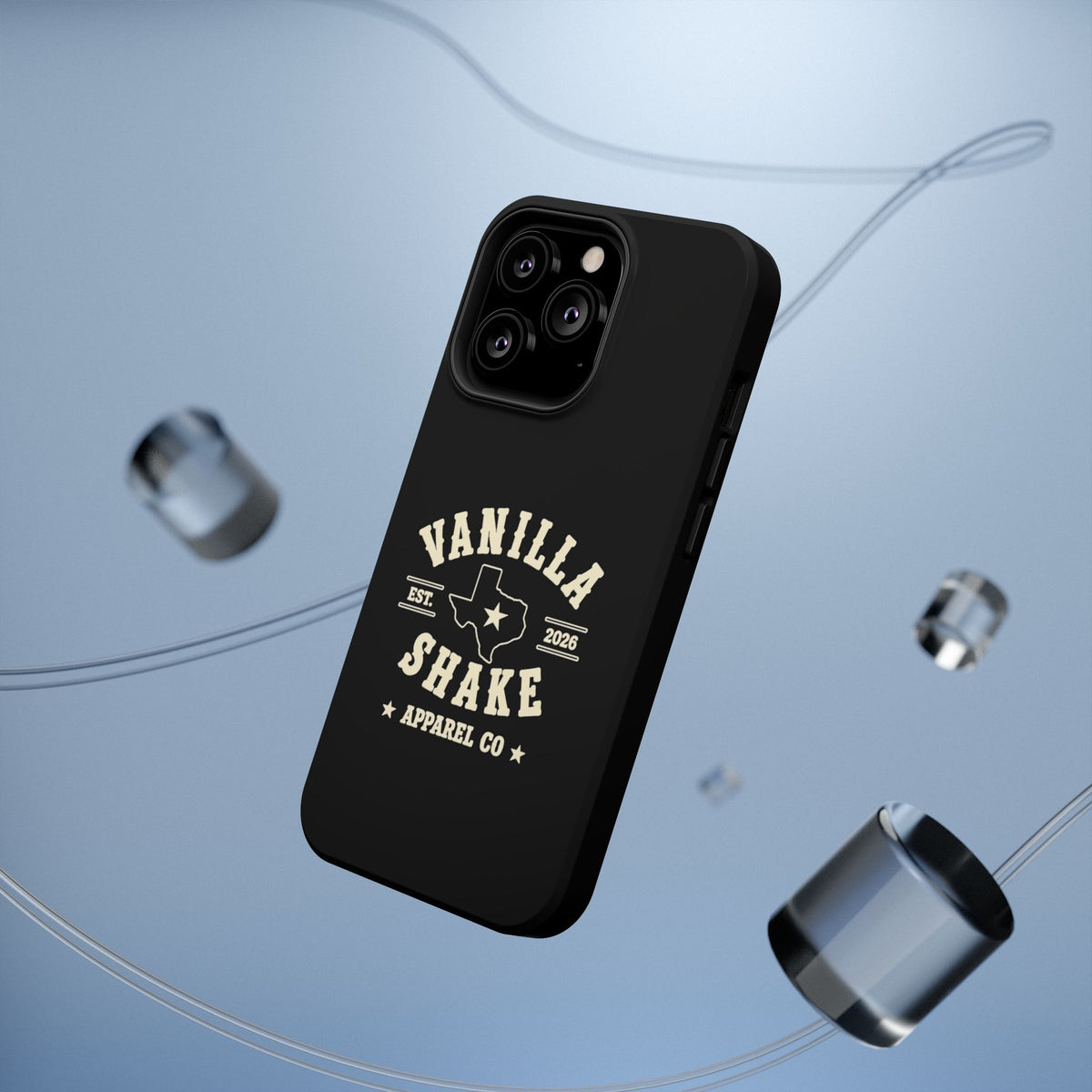 Black w/Ivory Logo lmpact-Resistant Phone Cases
