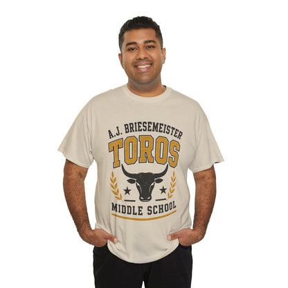 Toros Middle School Tee — A.J. Briesemeister School Spirit T-Shirt