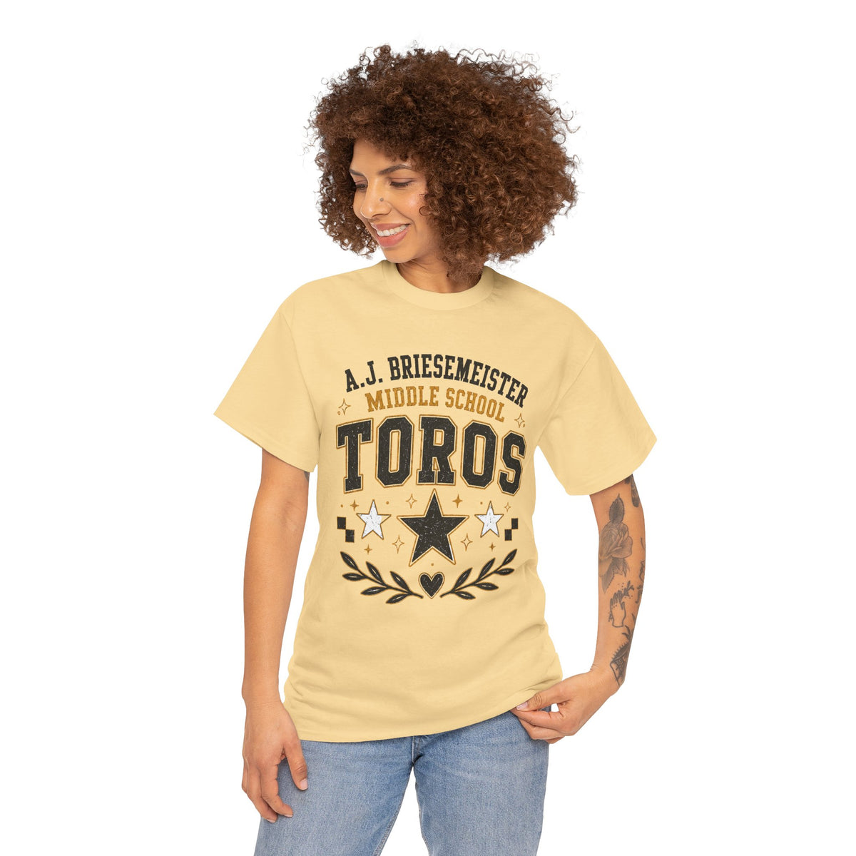 Toros Middle School Tee – A.J. Briesmeister School Spirit Shirt