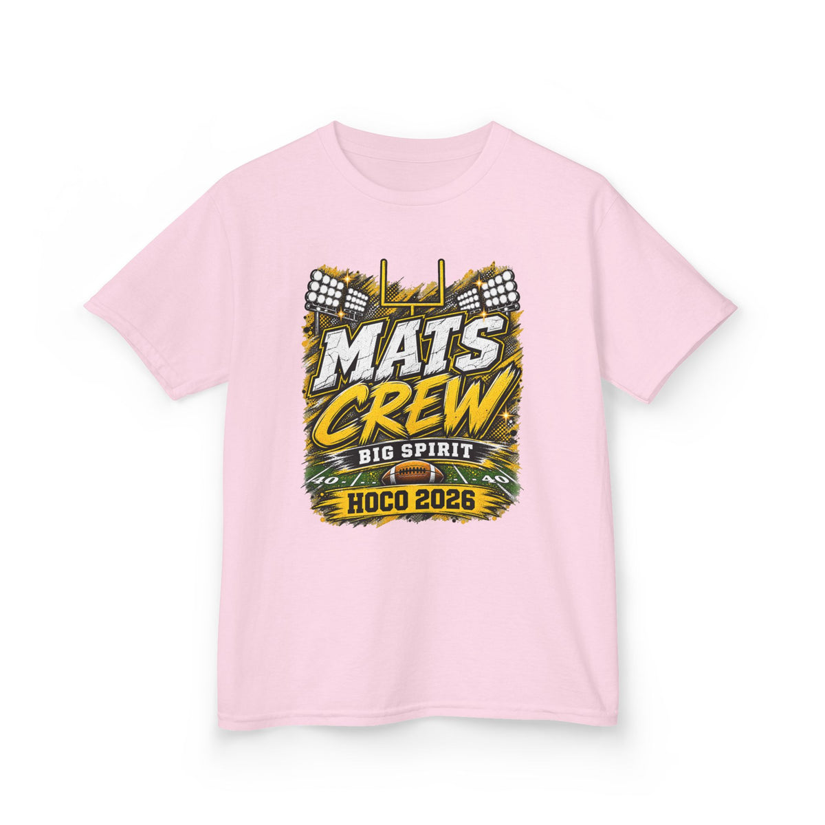Kids Tee — "Mats Crew Big Spirit Hoco 2026" Football Crewneck