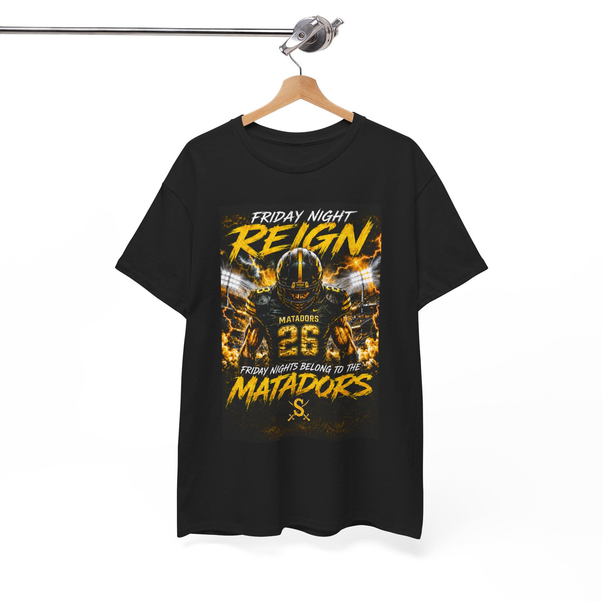 Friday Night Reign Matadors Football T‑Shirt — Team Spirit Game Day Tee