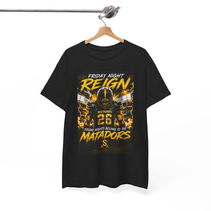 Friday Night Reign Matadors Football T‑Shirt — Team Spirit Game Day Tee