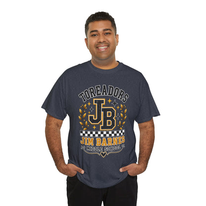 Toreadors JB Jim Barnes Middle School Tee — School Spirit Graphic T-Shirt