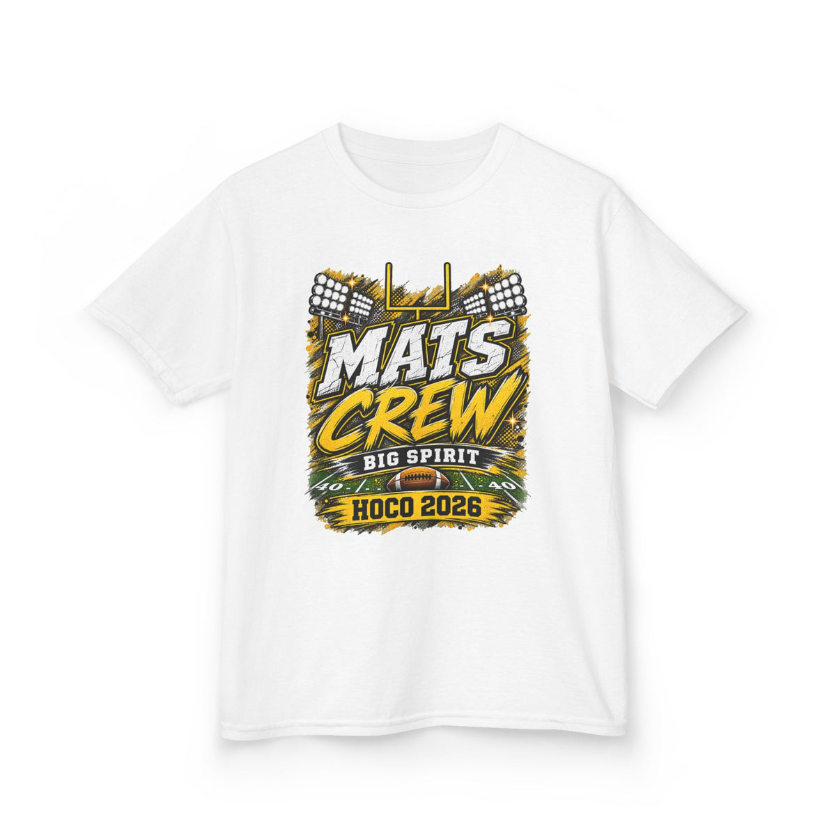 Kids Tee — "Mats Crew Big Spirit Hoco 2026" Football Crewneck