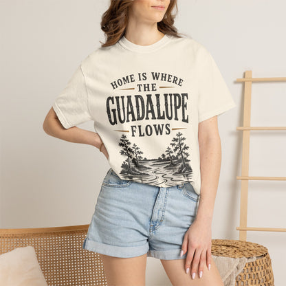 Guadalupe River T-Shirt — "Home Is Where The Guadalupe Flows" Vintage Outdoors Tee