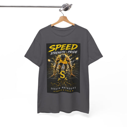 Speed Strength Pride Tee — Seguin Matadors Football Graphic T-Shirt