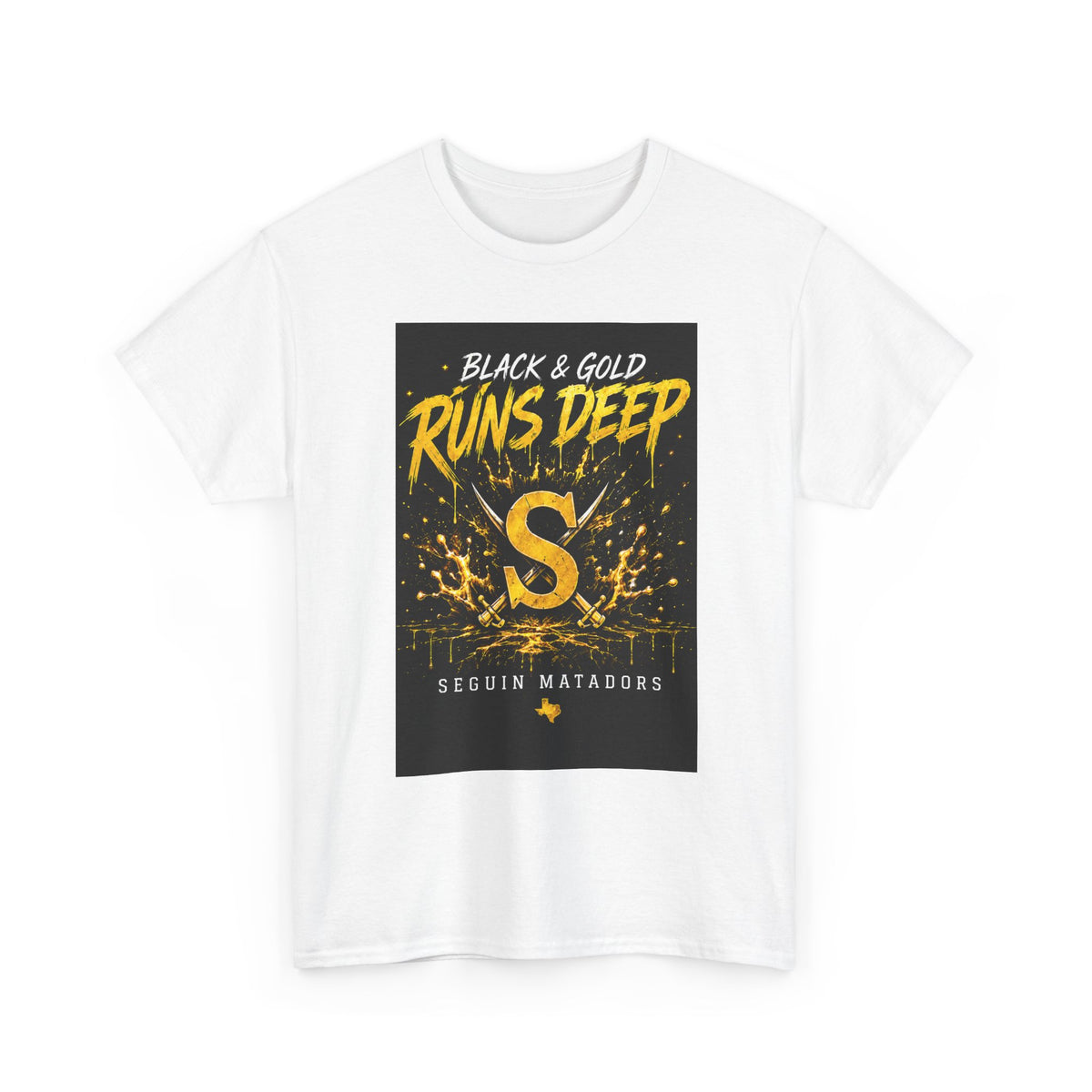 Seguin Matadors 'Black & Gold Runs Deep' T-Shirt