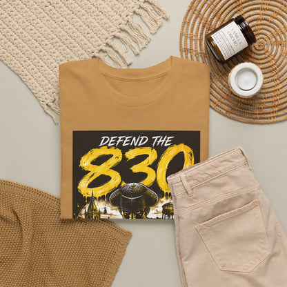 Defend The 830 Matador T-Shirt — San Antonio Pride, Military/Streetwear Graphic Tee
