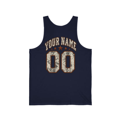 Football Mama Tank Top — Vintage Gameday Jersey Tank (Custom Name & Number)
