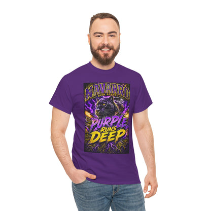 Purple Runs Deep Panther T-Shirt — Navarro School Spirit Tee