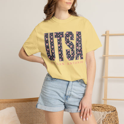 UTSA Floral Logo T‑Shirt — UT San Antonio Collegiate Tee