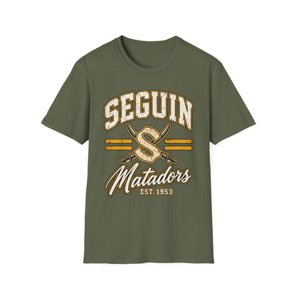 Seguin Matadors Vintage T-Shirt — School Spirit Baseball Design