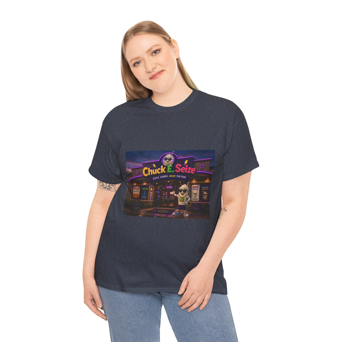 Chuck E. Seize Arcade Night T‑Shirt
