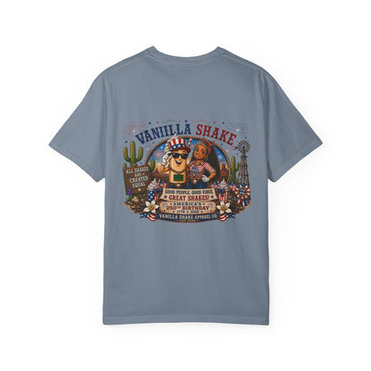 Mr. & Mrs. Shake 4th of July Unisex Garment-Dyed T-shirt